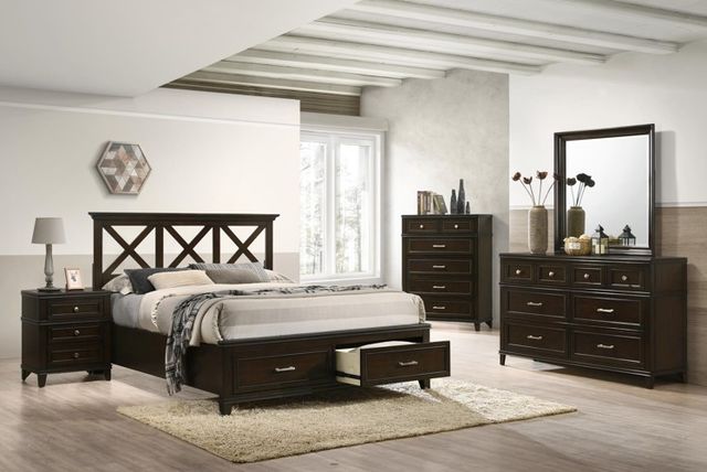 Bernards Nova II Cherry 6-Drawer Dresser-1