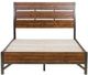 Mazin Furniture Holverson Rustic Brown/Gunmetal Eastern King Bed-0