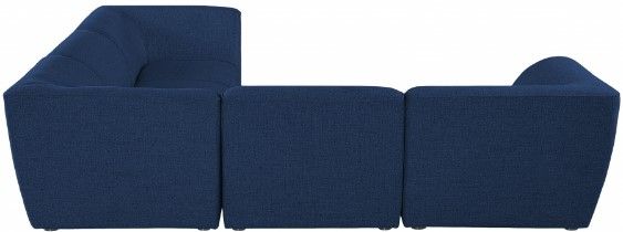 Meridian Furniture Miramar 5-Piece Navy Modular Sectional Sofa Set-1
