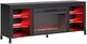 Signature Design by Ashley® Cayberry Black 60" TV Stand with Electric Fireplace-2