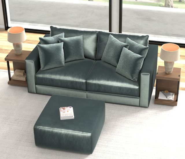 Jackson Furniture Remington 3-Piece Pine Small Spaced Sectional with Ottoman-1