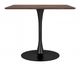 Zuo® Modern Molly Brown Dining Table with Black Base-2