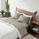 Olliix by INK+IVY Grey Full Cotton Jersey Knit All Season Heathered Sheet Set-2