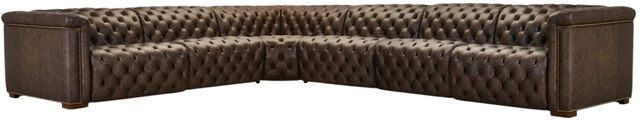 Hooker® Furniture SS Savion Deux 6-Piece West Saddlewood L-Shape Power Reclining Sectional with Power Headrests-0