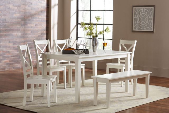 Jofran Inc. Simplicity Paperwhite X-Back Dining Side Chair-1