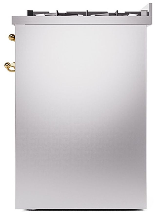 Ilve® Nostalgie II Series 30" Stainless Steel Pro Style Dual Fuel Range-3