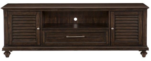 Mazin Furniture Cardano Driftwood Charcoal 72" TV Stand-0