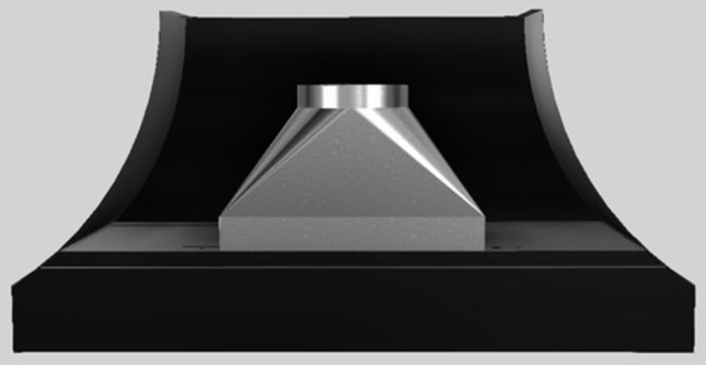 Vent-A-Hood® Designer Series 60" Black Wall Mounted Range Hood-3