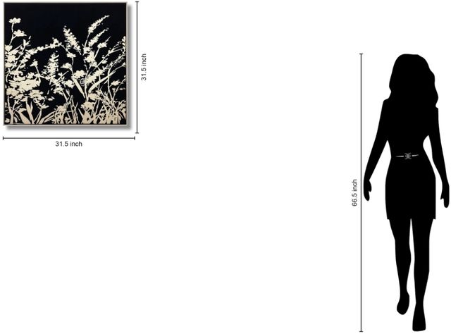 Classy Living Dramatic Noir Garden Silhouette Wall Art-2