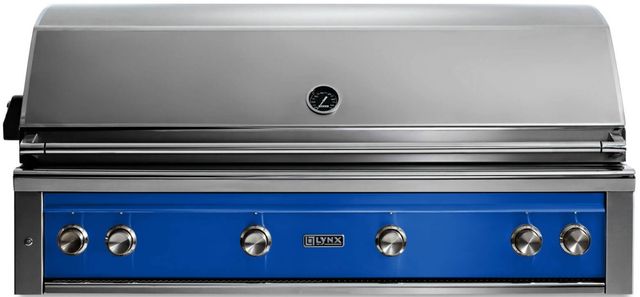 LYNX® Professional 4-Burner Pacific Blue Built-In Liquid Propane Grill with Rotisserie-0