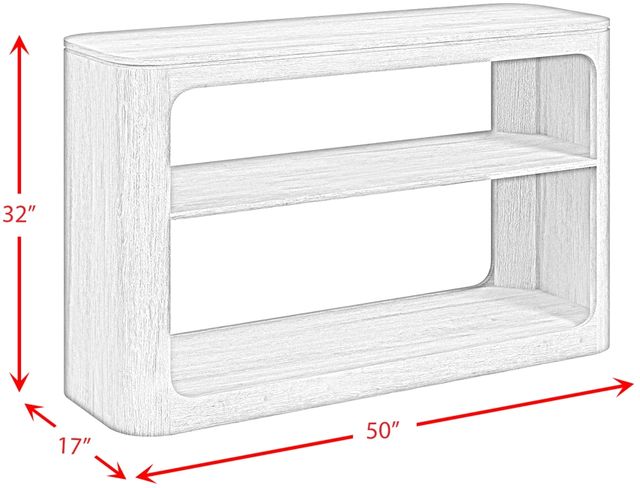 Elements International Rosalie Black Sofa Table-2