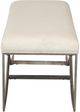 Riverside Furniture Maisie Champagne/White Upholstered Bed Bench-3
