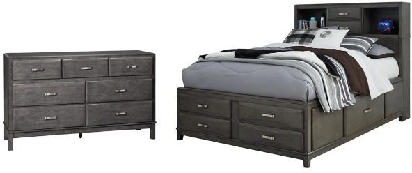 Signature Design by Ashley® Caitbrook 2-Piece Gray Full Storage Bed Set-0