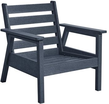 C R Plastics Tofino Slate Grey Arm Chair-0