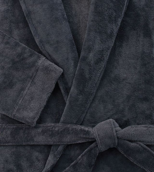 Cariloha Graphite Bamboo-Viscose Blend Large/Extra Large Unisex Plush Bathrobe-1