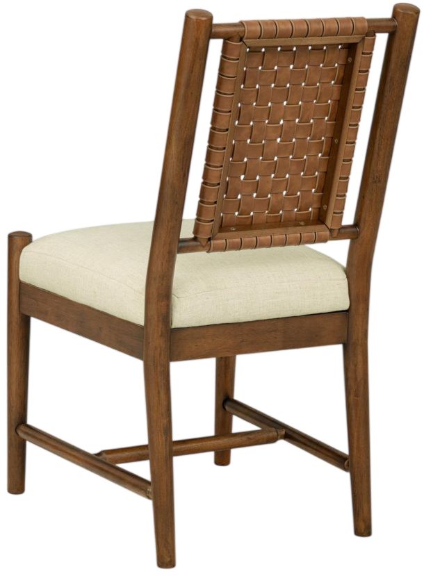 Legacy Classic Lake House Pinecone Woven Back Dining Side Chair-3