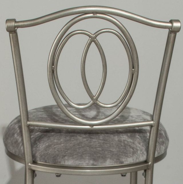 HH2 Home Emerson Pewter/Gray Vanity Stool-2