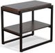 Sunny Designs™ Tyler French Brown Chairside Table with Black Metal Frame-0