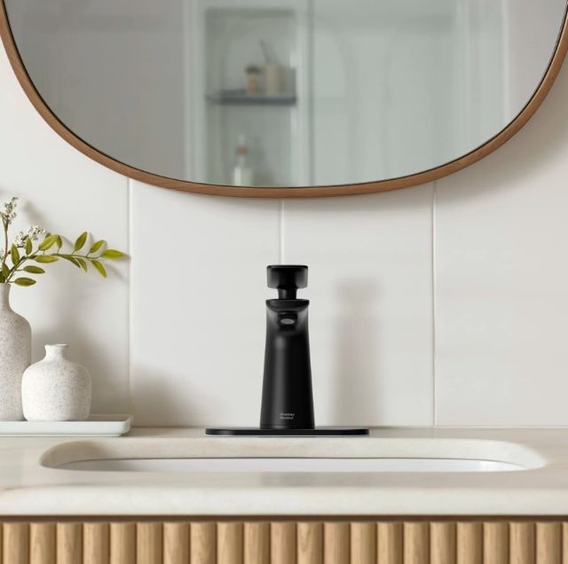 American Standard Aspirations Matte Black Bathroom Faucet-1