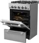 FORNO® Breno 24" Stainless Steel Pro Style Gas Range-4