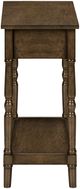 Monarch Specialties Inc. Espresso Veneer 2-Tier Narrow Accent Table-3