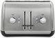 KitchenAid® 4 Slice Brushed Stainless Steel Toaster-1