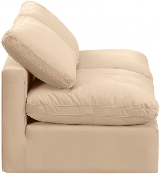 Meridian Furniture Indulge 2-Piece Beige Velvet  Sofa-2