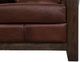International Furniture Direct Walnut Brown Leather Accent Chair-5