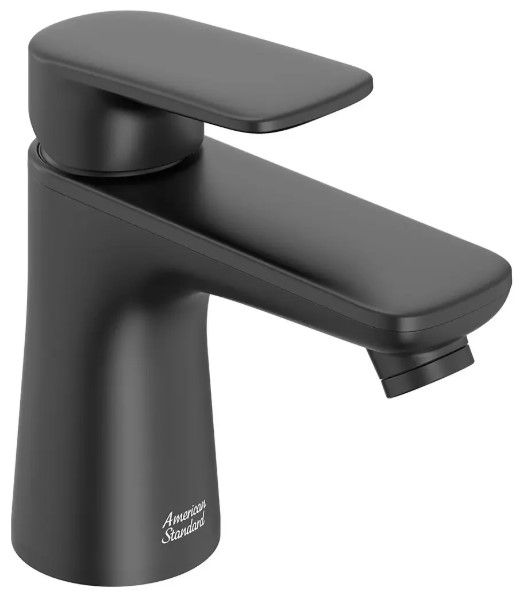 American Standard Aspirations Matte Black Single-Handle Petite Bathroom Faucet with Drain-0
