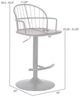 Armen Living Edward Black Bar Stool-2