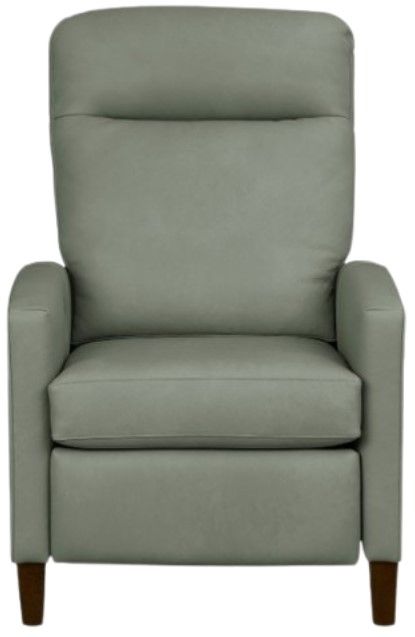 Bassett® Furniture CustomizableEmmett Leather Track Arm Lay Flat Manual Recliner-1