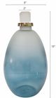 A & B Home Blue/White Lidded Bottle-4