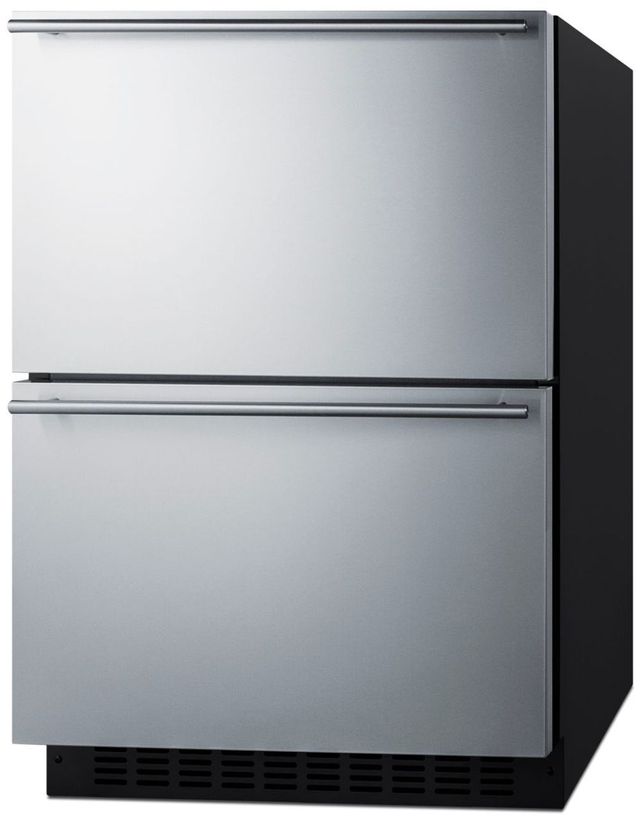 Summit® 24" 4.0 Cu. Ft. Stainless Steel Freezer Drawers-1