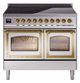 Ilve® Nostalgie II Noblesse 40'' Stainless Steel Pro Style Induction Range with Brass Trim-0