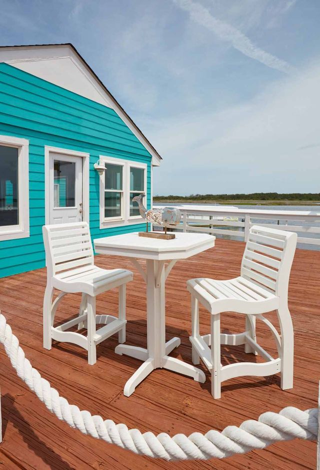C R Plastics St. Tropez White Counter Stool-2