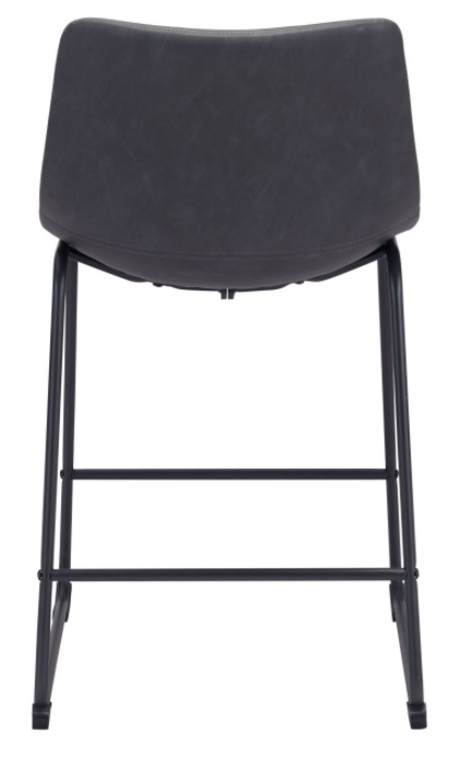 Zuo® Modern Smart Charcoal Counter Chair-3