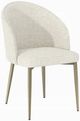 ACME Furniture Cora 2-Piece Champagne/White Upholstered Dining Side Chair Set-0