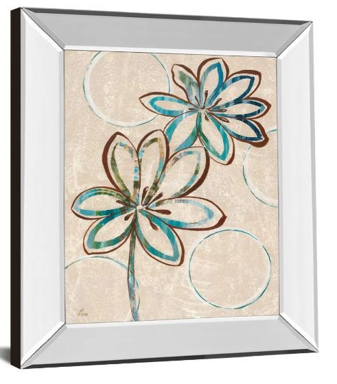 Classy Art Tie Dye I by Nan Mirror Framed Wall Art-1