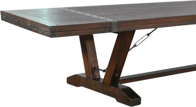 Sunny Designs™ Homestead Tabacco Leaf Extension Table with Folding Leaves-3