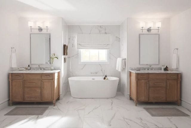 Delta Cassidy® Traditional Chrome 2-Handle Wall Mount Tub Filler Trim-1