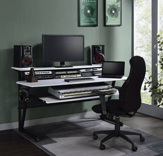 ACME Furniture Saida Black/White Music Desk-1
