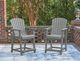 Signature Design by Ashley® Sanctuary Beach Dark Gray Plastic Outdoor Bar Stool-5