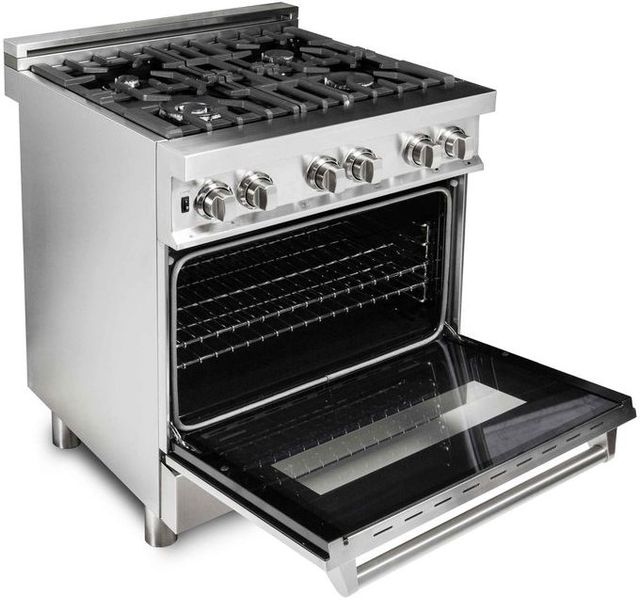ZLINE 2 Piece Stainless Steel Dual Fuel Kitchen Package-4