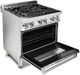 ZLINE 2 Piece Stainless Steel Dual Fuel Kitchen Package-4