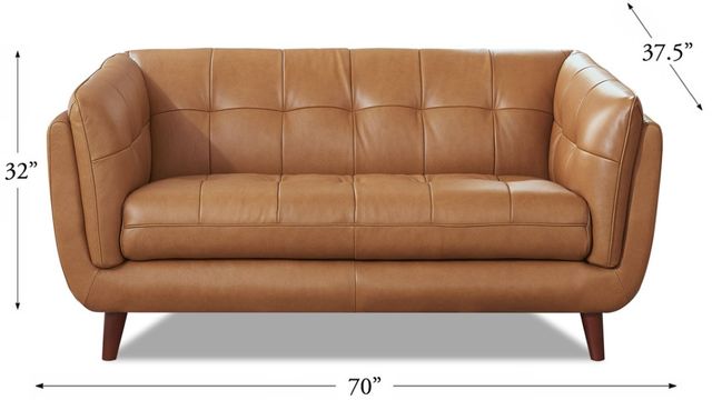 Hydeline® Solana Cinnamon Brown Loveseat-1