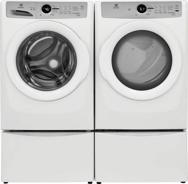 Electrolux® White Front Load Washer & Gas Dryer Laundry Pair-3