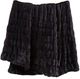HiEnd Accents Ruched Rabbit Black Double-Sided Throw Blanket-0