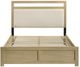 Coaster® Hendricks Light Oak Eastern King Panel Platform Bed-4