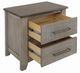 International Furniture Direct Ridge Light Gray/Ivory Nightstand-2