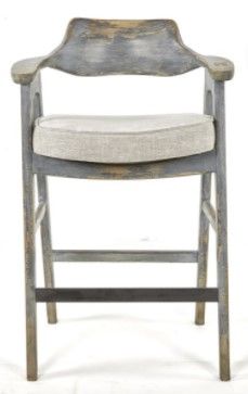 Nest Home Collections Wagner Anew Gray Bar Chair-1